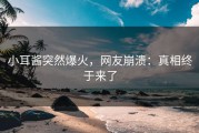 小耳酱突然爆火，网友崩溃：真相终于来了