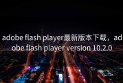 adobe flash player最新版本下载，adobe flash player version 10.2.0