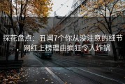 探花盘点：丑闻7个你从没注意的细节，网红上榜理由疯狂令人炸锅